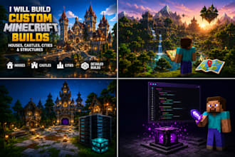 build custom minecraft houses castles cities and structures