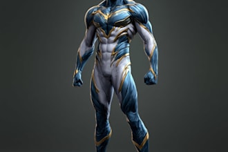 superhero character for comics