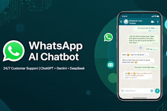 create 24 7 ai whatsapp chatbot for e commerce customer support