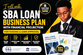 write sba loan business plan with financial projection for funding loan approval
