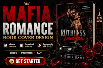 design a captivating mafia romance book cover for KDP