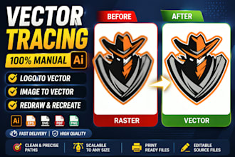 do vector tracing and vector logo
