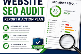 do a website audit report with actionable SEO action plan