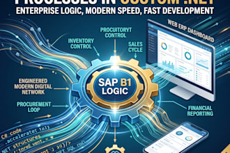 develop similar sap b1 processes in web application using ai