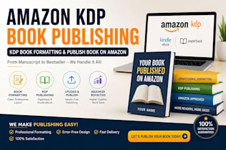amazon kdp book publishing, kdp book formatting and publish book on amazon