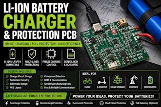 design a lithium ion battery charger and protection pcb