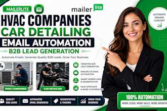 hvac companies car detailing mailerlite email automation b2b lead generation