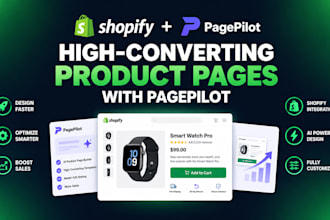 build a high converting shopify product page with pagepilot