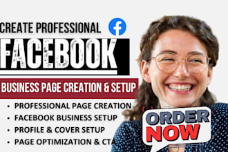 create and setup facebook business page