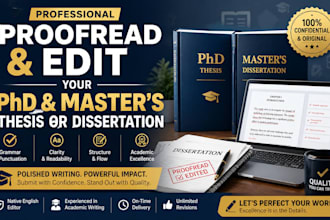 proofread and edit your phd and masters thesis or dissertation writings