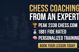 be your professional chess coach to increase your rating