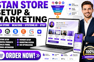 setup stan store beacons ia stan store marketing system io etsy stan store
