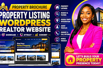 property brochure website property listing wordpress realtor wordpress website
