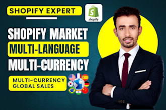 set up shopify markets, multi currency, multi language and geolocation