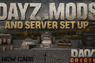 setup your dayz server, create custom maps, mods, weapons, gear and scripts