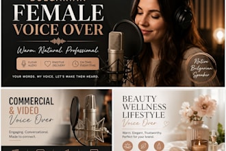 record a warm natural bulgarian female voice over