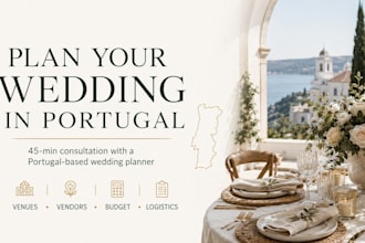 help you plan your wedding in portugal