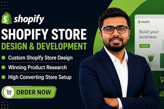 create modern shopify store for brands products and businesss growth