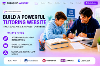 build squarespace tutoring website education website training booking website