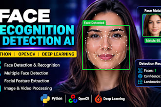 create face recognition and detection ai using python opencv deep learning