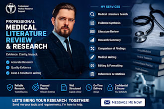 conduct a medical literature review and research