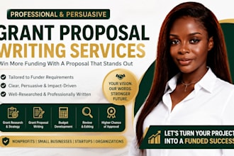 write grant proposals, grant applications and grant research