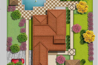 design a professional 2d landscape plan for your garden, backyard or front yard