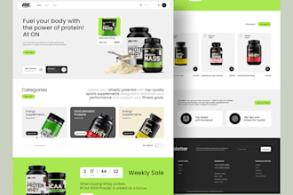 design supplement website wellness store sea moss shilajit woocomerce website