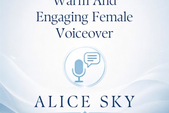 be your warm female audiobook narrator