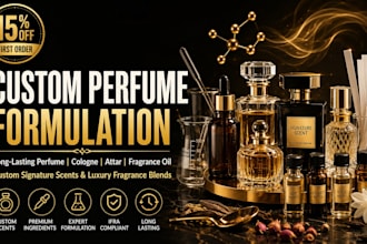 formulate custom long lasting perfume, cologne, attar and fragrance oil