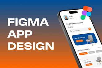 design a modern figma app UI, UX mobile prototype, mvp design