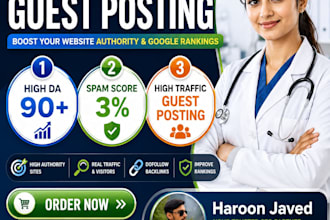 do health and medical guest post high da  high trafic