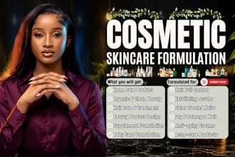 formulate skincare, cosmetic and beauty products, haircare, laundry formulation