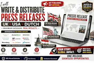distribute UK USA press release, dutch press release press release distribution