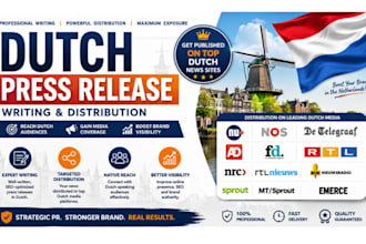 distribute UK USA press release, dutch press release press release distribution