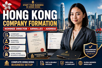 register your hong kong company with nominee director and airwallex and address