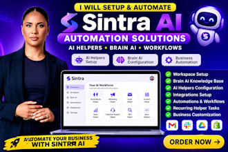 setup sintra ai automation ai helpers and business workflows