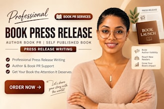 book press release, author book pr, self published book, press release writing