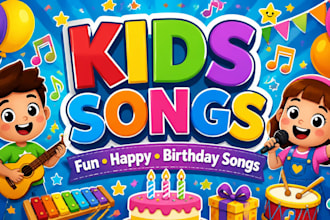 write and sing catchy kid songs children songs with lyrics and music