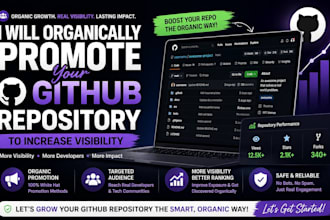 organically promote your github repository to increase visibility