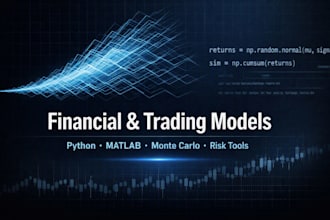 build financial modelling tools, monte carlo, risk, python,matlab