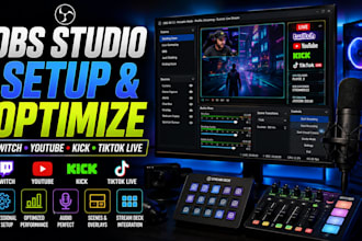 setup and optimize obs studio for twitch youtube kick and tiktok live