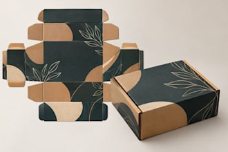 custom mailer box product packaging subscription box design print ready ai files
