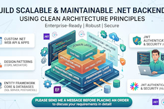 develop a robust dotnet application using clean architecture