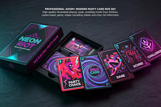 create custom party, drinking, couples, adult card game designs