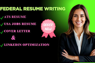 write a professional federal resume for usajobs