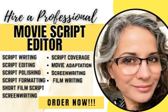 format proofread edit your movie script film script screenplay as script editor
