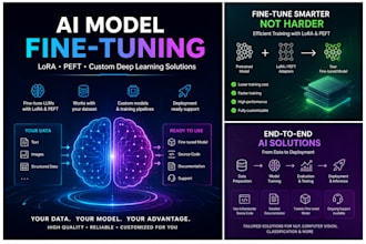 fine tune llms with lora, peft and build deep learning pipelines