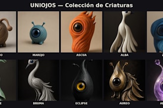 design a unique one eyed collectible creature character