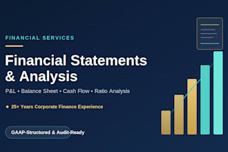 prepare financial statements and financial analysis reports